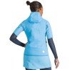 женская куртка с коротким рукавом Sportful Rythmo W Puffy 2024 голубая